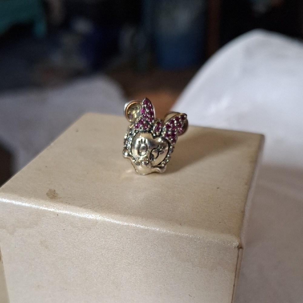 Gold and Pink Minnie Mouse CHARM
